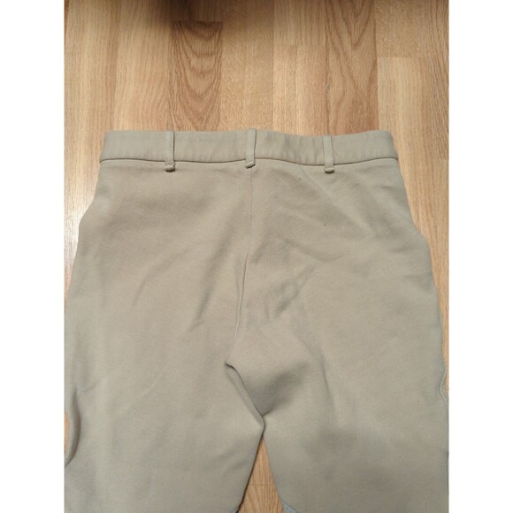 On Course Riding Breeches Size 26 Tan Adjustable Cuffs Elastic Stretch Horse - Picture 5 of 10